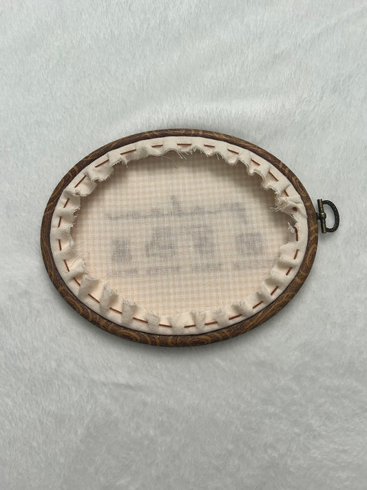Custom Birth Stat Embroidery Hoop