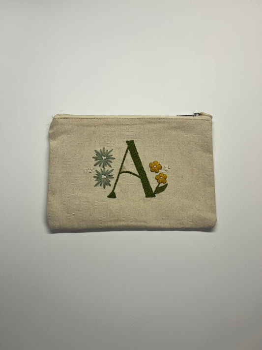 Personalized Embroidered Makeup Bag