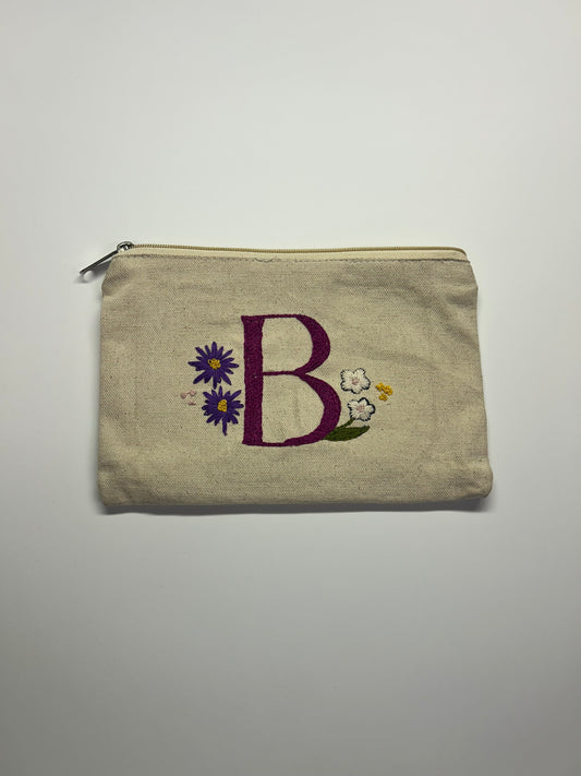 Personalized Embroidered Makeup Bag