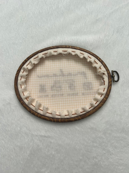 Custom Birth Stat Embroidery Hoop