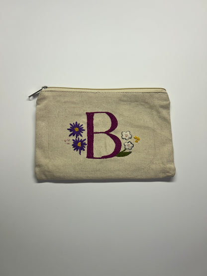 Personalized Embroidered Makeup Bag