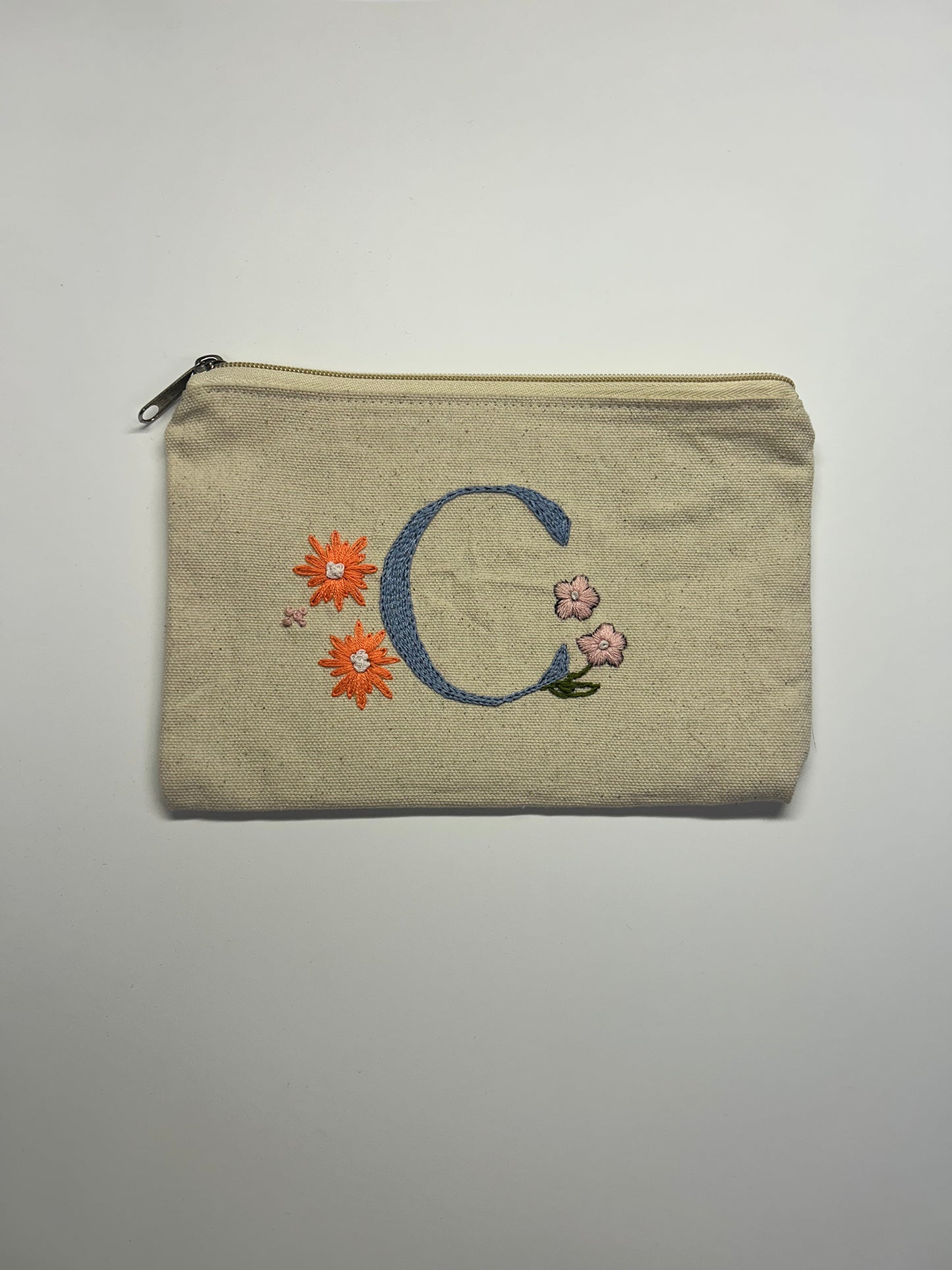 Personalized Embroidered Makeup Bag