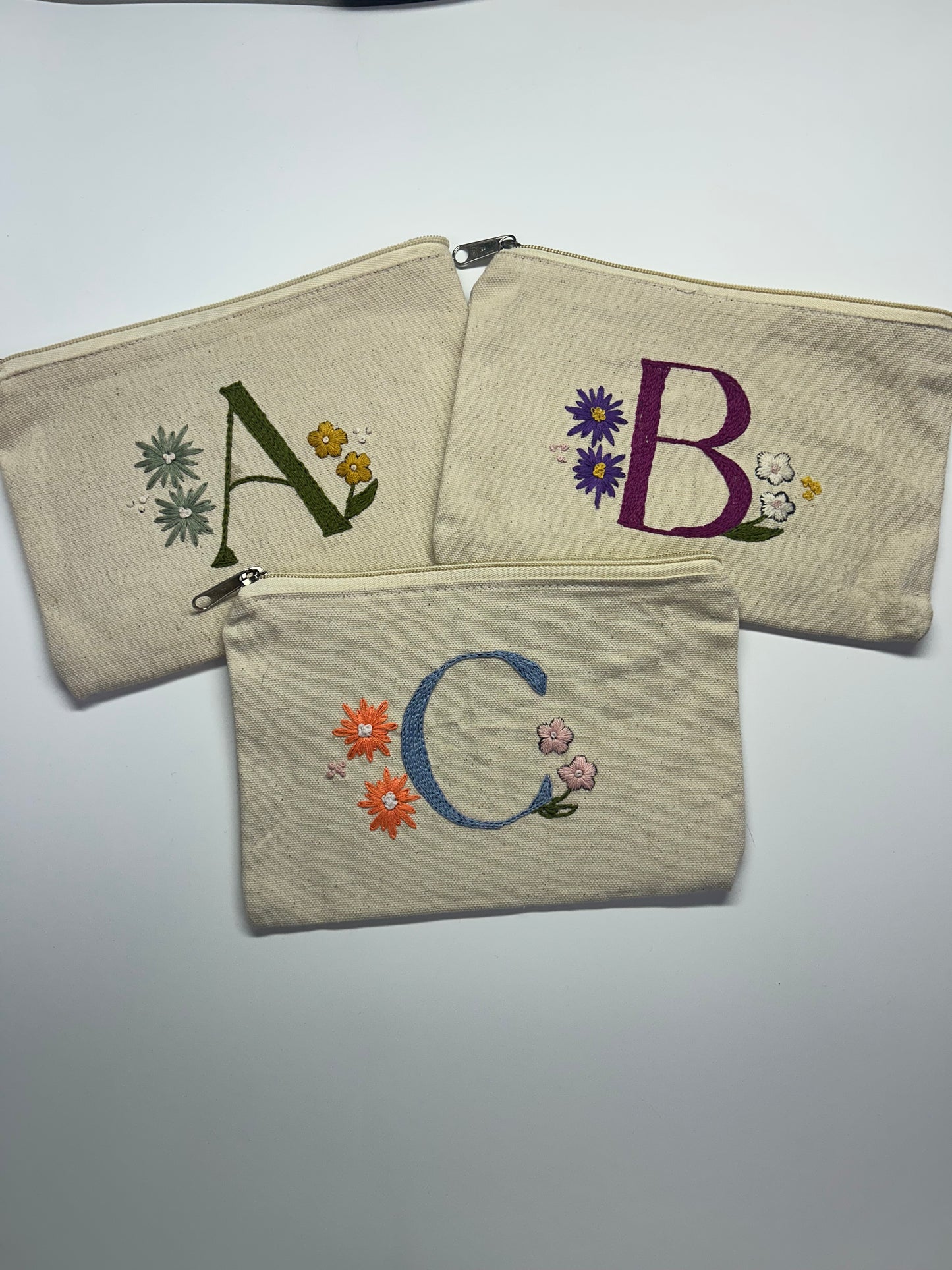 Personalized Embroidered Makeup Bag