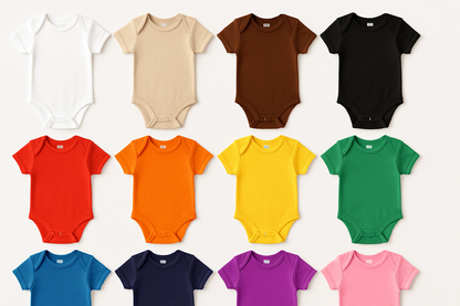 Baby Onesies in 12 Colors