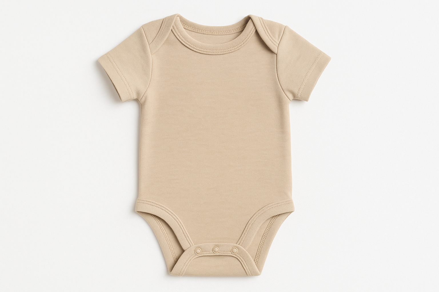 Beige Baby Onesie