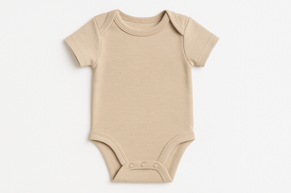 Beige Baby Onesie